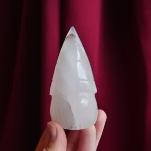 3.5" Rose Quartz Gnome Pink Crystal Carving from Brazil